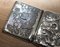 Meiji Period Solid Silver Dragon Embossed Cigarette Case with Gold Gilding 3