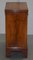 Sublime Burr Walnut Side Table Chest of Drawers with Butlers Serving Tray 12