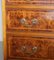 Sublime Burr Walnut Side Table Chest of Drawers with Butlers Serving Tray, Image 11