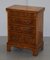 Sublime Burr Walnut Side Table Chest of Drawers with Butlers Serving Tray 3