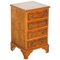 Georgian Style Burr Yew Wood Side Table Chest of Drawers, Image 1
