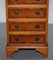 Georgian Style Burr Yew Wood Side Table Chest of Drawers 5