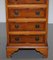 Georgian Style Burr Yew Wood Side Table Chest of Drawers, Image 5