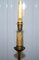 Blattgold Lackierter & Rauchglas Beistelltisch mit Eingebauter Lampe 6