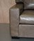Large Gray Leather Armchairs, Set of 2 9