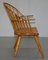 18th Century Yew Wood Windsor Armchair with Stick Back Design 12