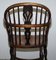 Antique Victorian English Elm & Ashwood Windsor Armchair, 19th Century 17