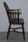 Antique Victorian English Elm & Ashwood Windsor Armchair, 19th Century, Image 14