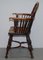English Country House Burr Yew Wood & Elm Windsor Armchair, 1860s, Image 17