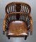 English Country House Burr Yew Wood & Elm Windsor Armchair, 1860s, Image 8