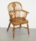 Antique Victorian Elm Hoop Back Windsor Armchair, 19th Century 2