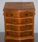 Small Burr Yew Wood Tallboy Chests of Drawers or Lamp Tables, Set of 2, Image 5