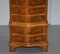 Small Burr Yew Wood Tallboy Chests of Drawers or Lamp Tables, Set of 2 15