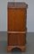 Small Burr Yew Wood Tallboy Chests of Drawers or Lamp Tables, Set of 2 8