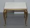 French Brass Framed Side Tables with Italian Marble Tops, 1900s, Set of 2 7