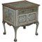 Hand Painted Side Table or Cupboard with Claw & Ball Feet, 1900s 1