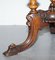 Viktorianischer Dreibein-Beistelltisch aus Wurzel- & amp; Nussholz mit Pillarded Base & Ornate Carving 9
