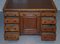 Antique Victorian English Double Sided Twin Pedestal Kneehole Desk in Oak with 18 Drawers 14
