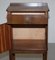 Mid-Century Modern Hardwood Side Table or Cupboard with Single Door and Drawer 13