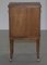 Mid-Century Modern Hardwood Side Table or Cupboard with Single Door and Drawer 9