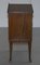 Mid-Century Modern Hardwood Side Table or Cupboard with Single Door and Drawer 7