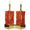 Large Marbled Table Lamps in Murano Glass, Set of 2, Image 1