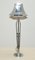 Tall Machine Age Polished Chrome-Plated Table Lamps, 1930s, Set of 2 2