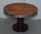 Tavolino da caffè in legno massiccio con cinghie in ferro battuto, Immagine 8
