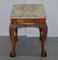 George III Hand Carved Piano Stool or Bench Seat with Claw & Ball Feet, 1760s 3
