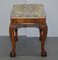 George III Hand Carved Piano Stool or Bench Seat with Claw & Ball Feet, 1760s, Image 3