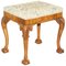 George III Hand Carved Piano Stool or Bench Seat with Claw & Ball Feet, 1760s 1