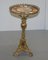 Italian Regency Cast Brass & Specimen Marble Side Table, 1820s 2