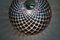 Lámparas de mesa plateadas esféricas de cristal de Murano de corte diamante. Juego de 2, Imagen 12