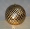 Lámparas de mesa plateadas esféricas de cristal de Murano de corte diamante. Juego de 2, Imagen 6