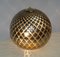 Spherical Diamond Cut Murano Glass Table Lamps in Silver, Set of 2 6