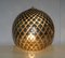 Spherical Diamond Cut Murano Glass Table Lamps in Silver, Set of 2 3