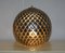 Spherical Diamond Cut Murano Glass Table Lamps in Silver, Set of 2 17