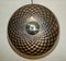 Lámparas de mesa plateadas esféricas de cristal de Murano de corte diamante. Juego de 2, Imagen 9