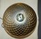 Lámparas de mesa esféricas de cristal de Murano de talla diamante en dorado. Juego de 2, Imagen 6