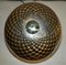 Lámparas de mesa esféricas de cristal de Murano de talla diamante en dorado. Juego de 2, Imagen 9