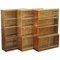 Modular Stacking Bookcases with Hardwood Frames from Minty Oxford, Set of 3 1