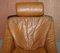 Mid-Century Swedish Cognac Leather Armchairs by Ake Fribytter for Nelo Mobel, Set of 2 17