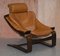 Mid-Century Swedish Cognac Leather Armchairs by Ake Fribytter for Nelo Mobel, Set of 2 2