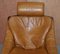 Mid-Century Swedish Cognac Leather Armchairs by Ake Fribytter for Nelo Mobel, Set of 2 4