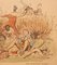 Watercolor Paintings by H Brock Univited Guest, a Lion in the Path, 1894, Set of 2 5