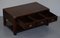 Hardwood and Brass Coffee Table with Drawers, Image 15