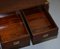 Hardwood and Brass Coffee Table with Drawers, Image 18