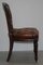 Chesterfield Brown Leather and Hardwood Dining Chairs, Set of 5 12