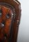 Sillas de comedor Chesterfield de cuero marrón y madera dura. Juego de 5, Imagen 9