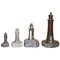 Antique Small Solid Marble Statues of Lighthouses, Set of 4, Image 1